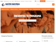 Tablet Screenshot of master-maestrias.com